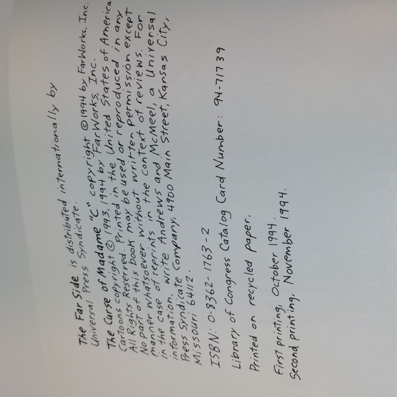 A Far Side Collection - The Curse of Madame "C" 1994 - Picture 3 of 7